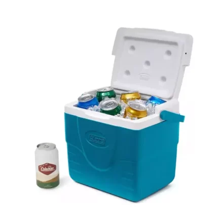 Conservadora Coleman Chiller 9QT mostrando productos en su interior