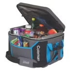 Conservadora Bolso Térmico Coleman Sport 45 Latas Plegable mostrando productos en su interior