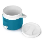 Termo Coleman Chiller 7.5 Lts Camping / Playa con la tapa abierta
