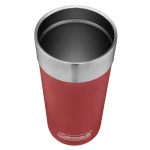 Vaso Térmico Coleman Brew Acero Inoxidable 600 Ml - Heritage Red destapado