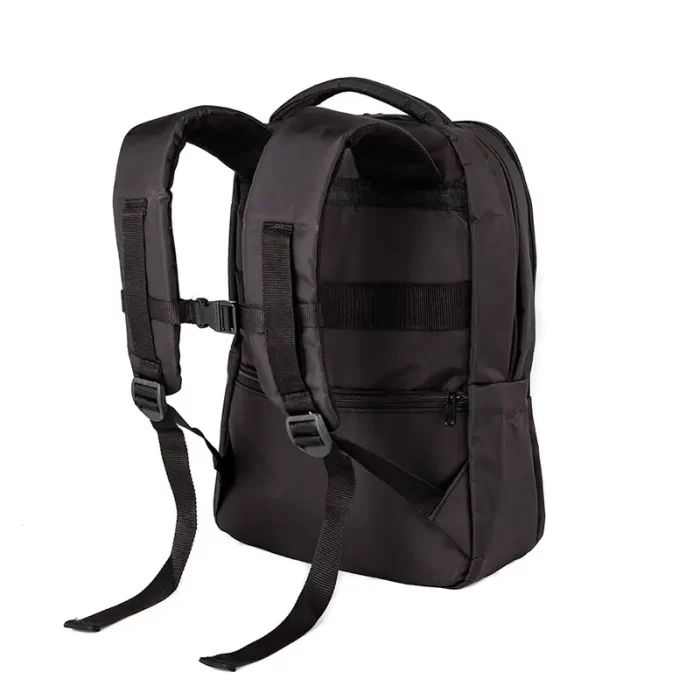 VIsta trasera Mochila ZOM ZB-204BA Gris Oscuro Wes Merchandising