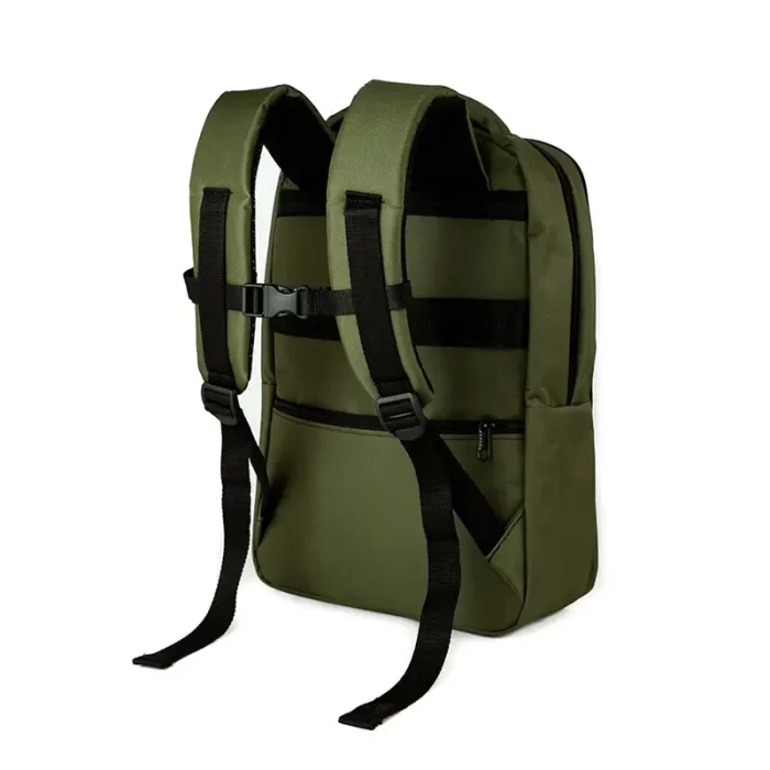 Vista trasera Mochila ZOM ZB-204BA Verde Wes Merchandising