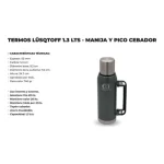 Características Termo Lusqtoff 1,3L Verde Wes Merchandising