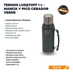 Características del Termo Lusqtoff Negro 1L Wes Merchandising