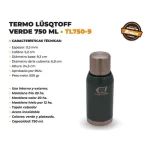 Características Termo Lusqtoff 750ML Verde Wes Merchandising